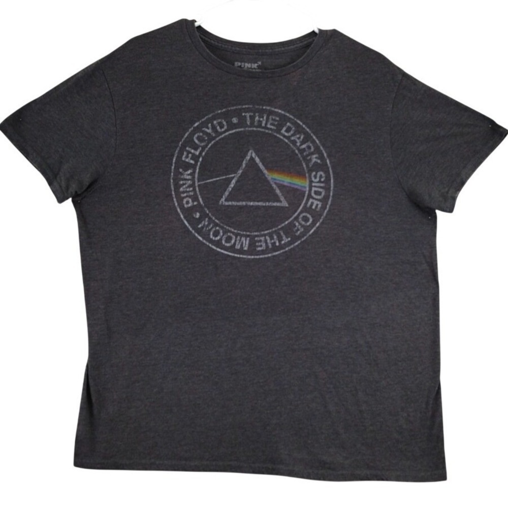 PINK Floyd The Dark Side of the Moon‎ Graphic T Shirt Womens Large Charcoal Gray
